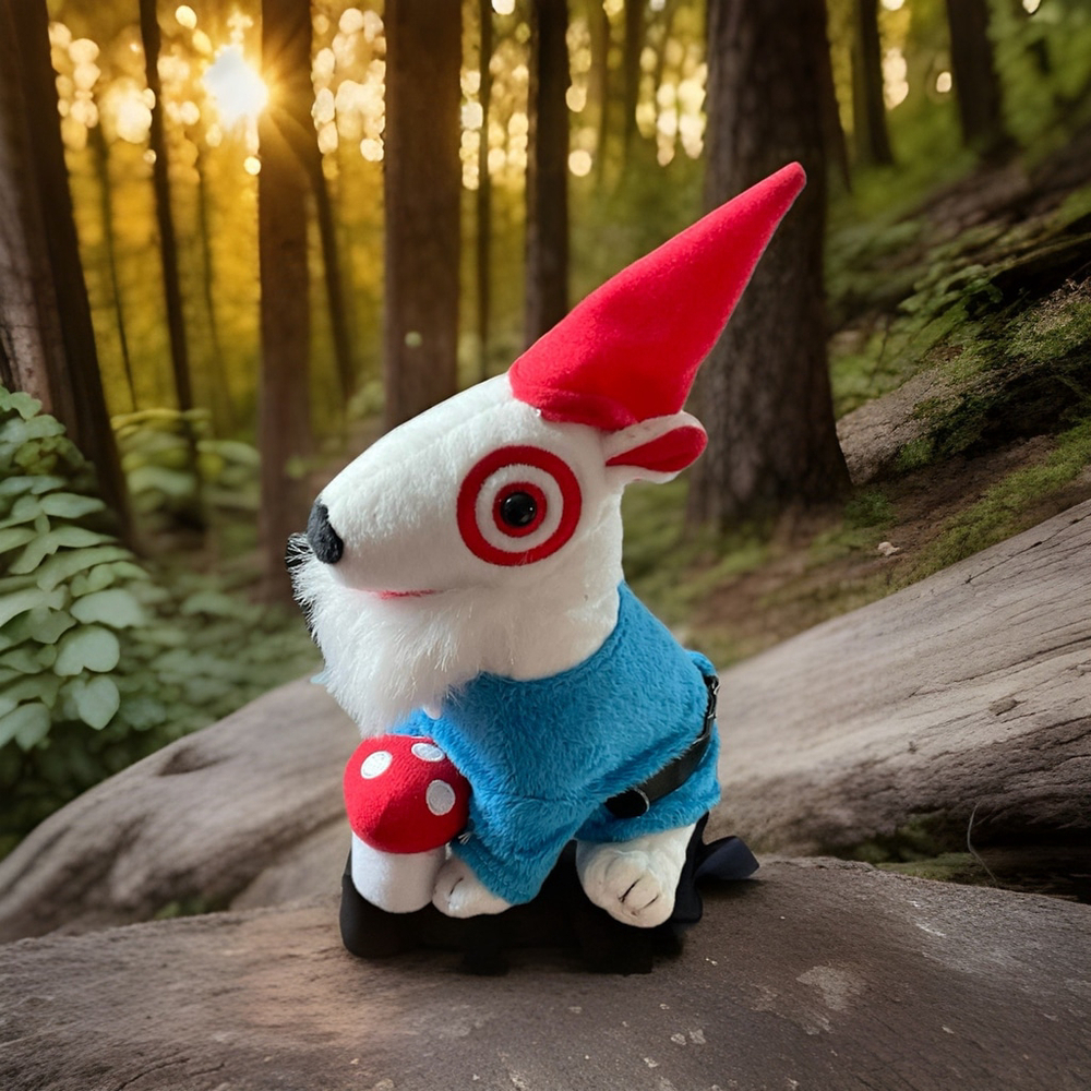 Target Dog Plush Garden Gnome Dog Stuffed Toy Bullseye - Very Rare. 2013
